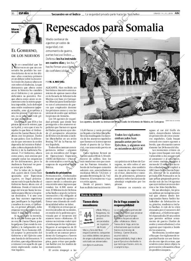ABC MADRID 14-11-2009 página 16