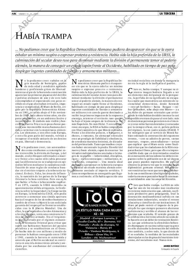 ABC MADRID 14-11-2009 página 3