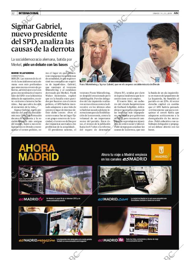 ABC MADRID 14-11-2009 página 32