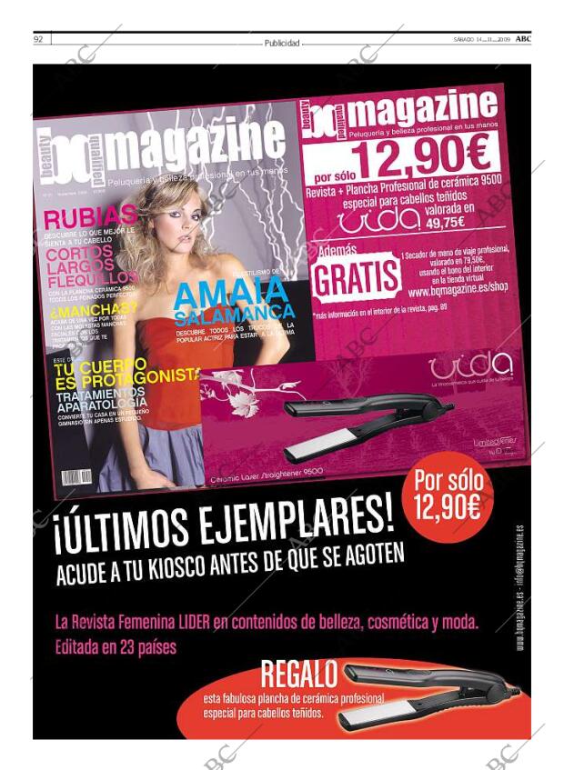 ABC MADRID 14-11-2009 página 92