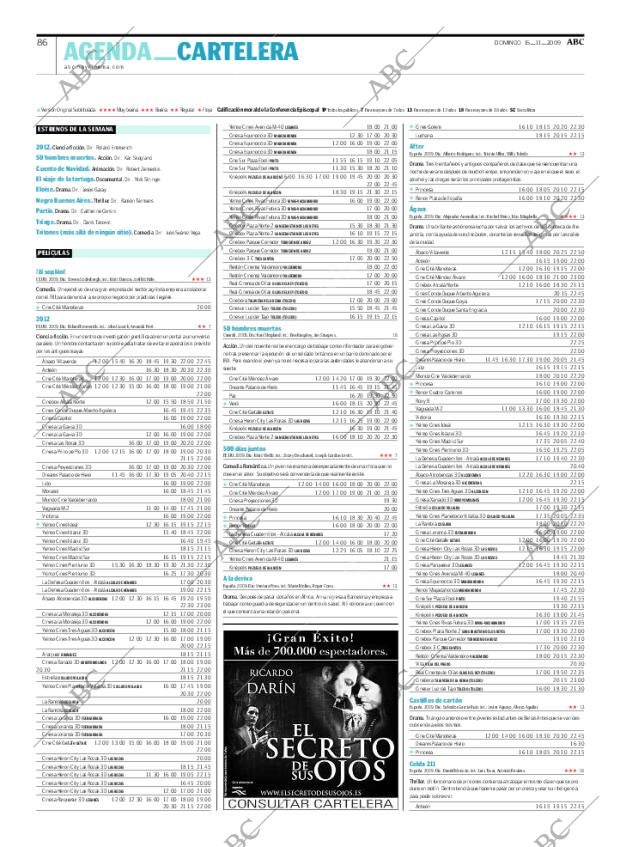 ABC MADRID 15-11-2009 página 88