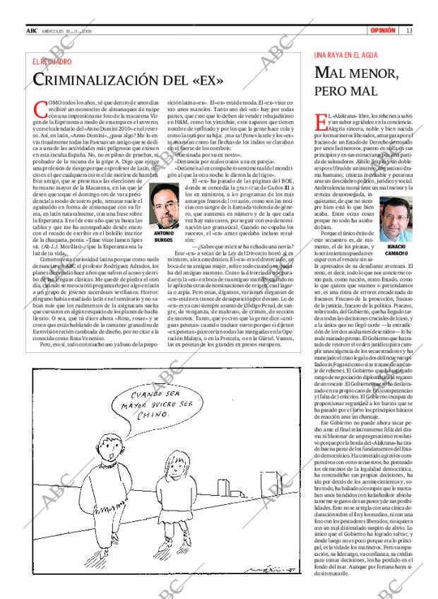 ABC MADRID 18-11-2009 página 13