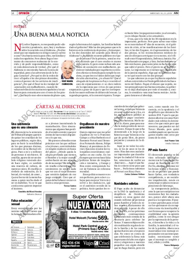 ABC MADRID 18-11-2009 página 14
