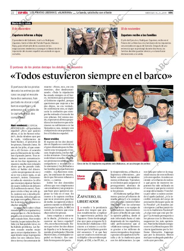 ABC MADRID 18-11-2009 página 22