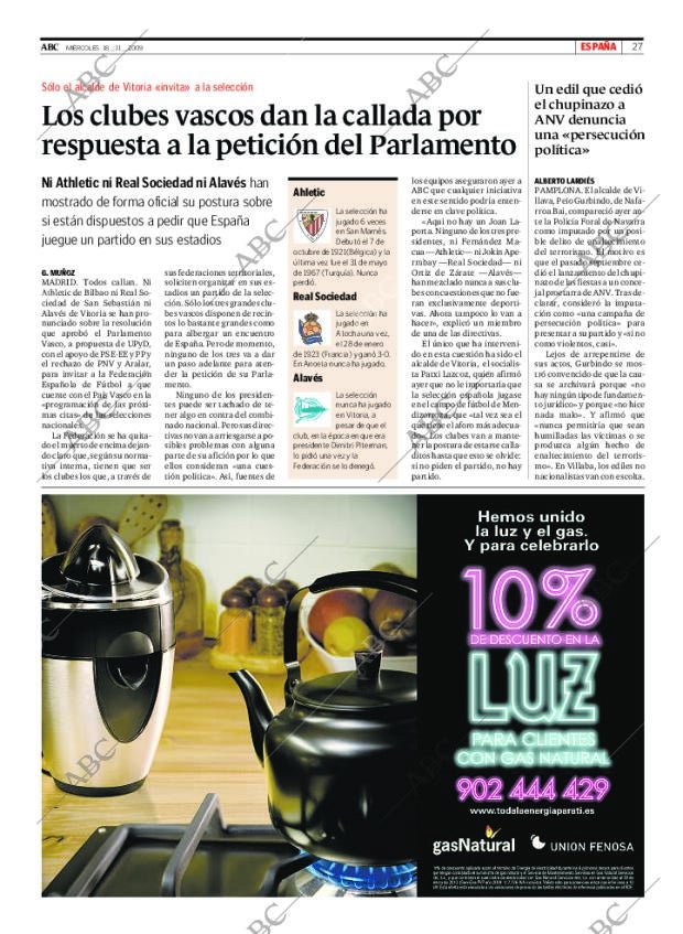 ABC MADRID 18-11-2009 página 27