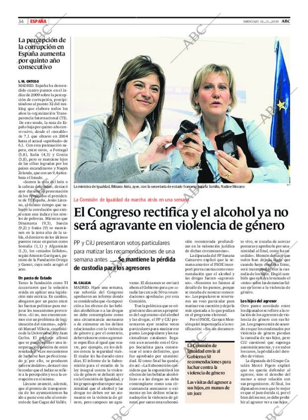 ABC MADRID 18-11-2009 página 34