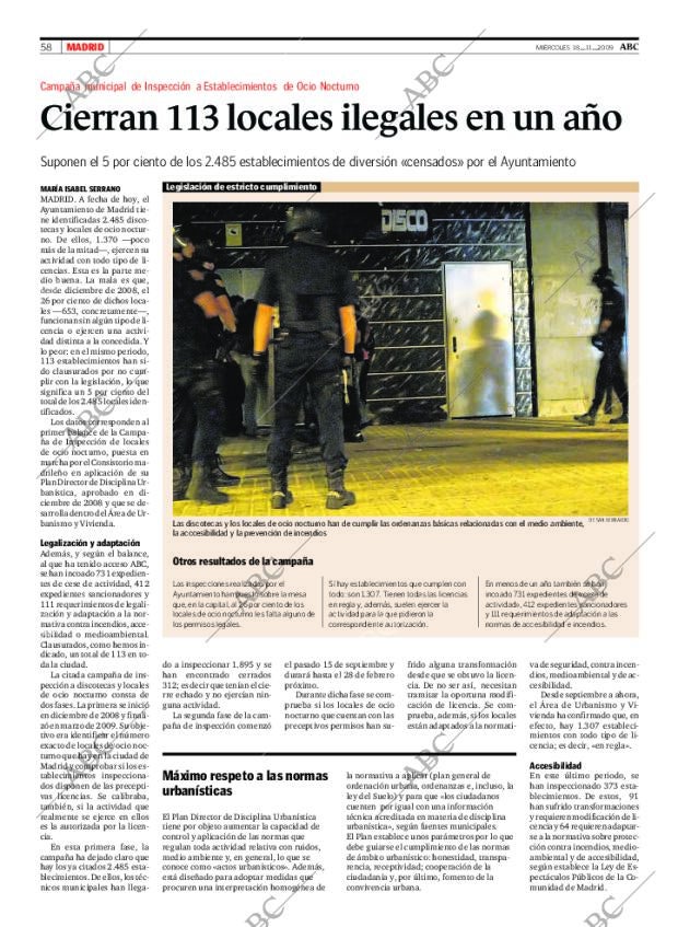 ABC MADRID 18-11-2009 página 58