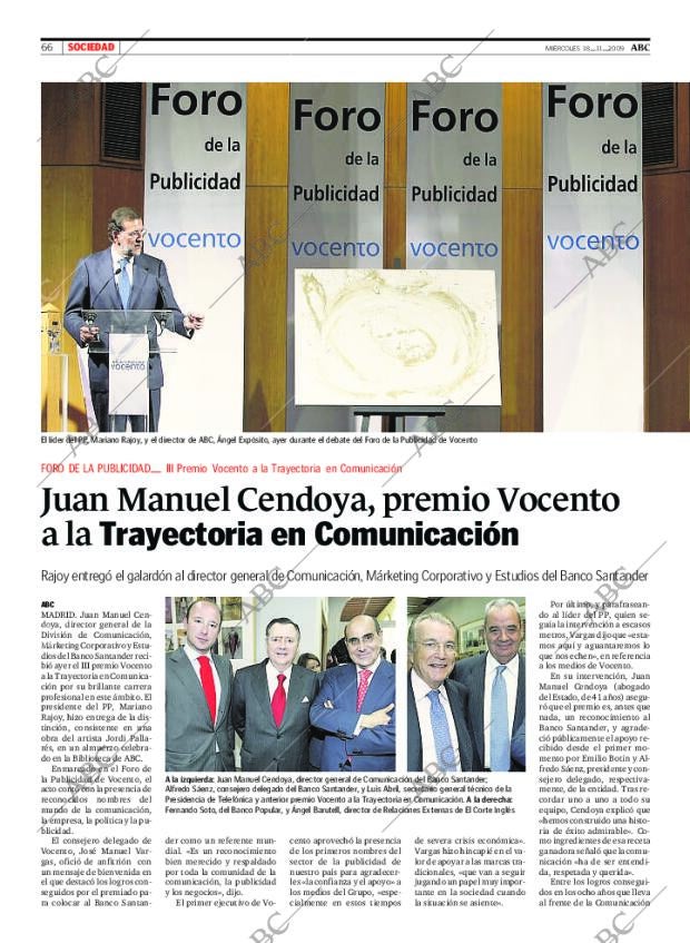 ABC MADRID 18-11-2009 página 66
