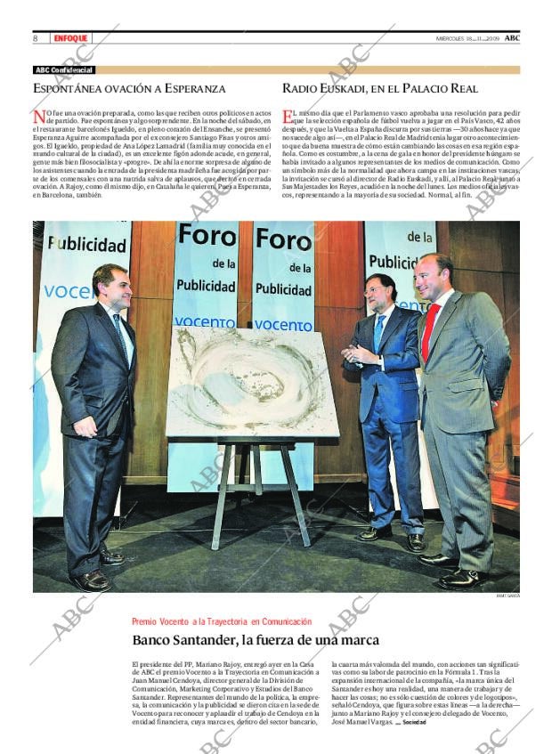 ABC MADRID 18-11-2009 página 8