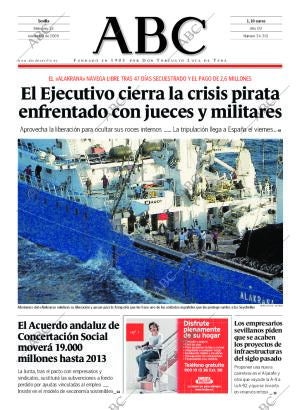 ABC SEVILLA 18-11-2009 página 1
