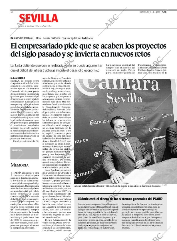 ABC SEVILLA 18-11-2009 página 18
