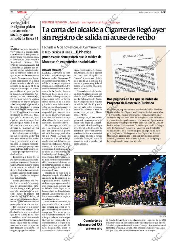 ABC SEVILLA 18-11-2009 página 26