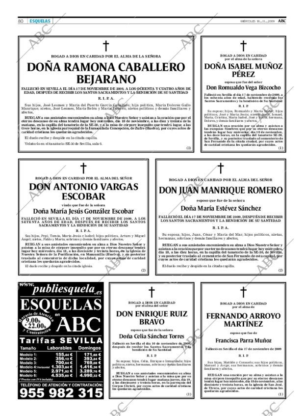 ABC SEVILLA 18-11-2009 página 80