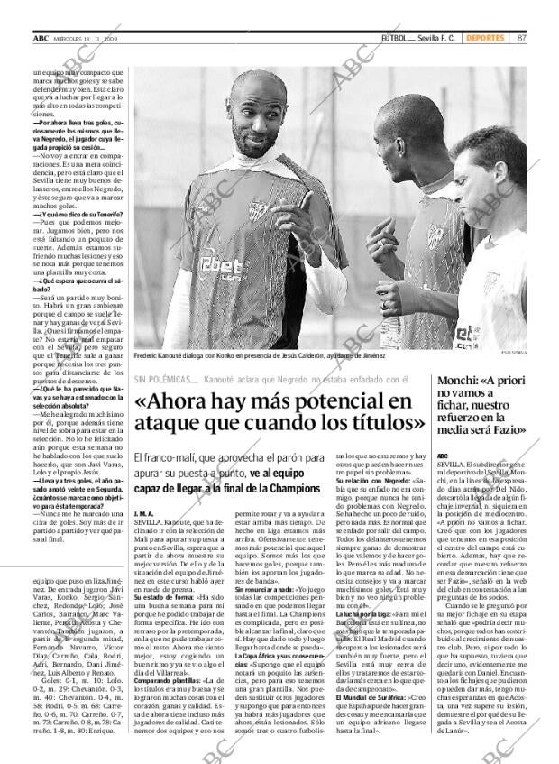 ABC SEVILLA 18-11-2009 página 87