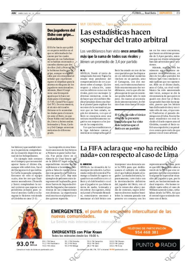 ABC SEVILLA 18-11-2009 página 89