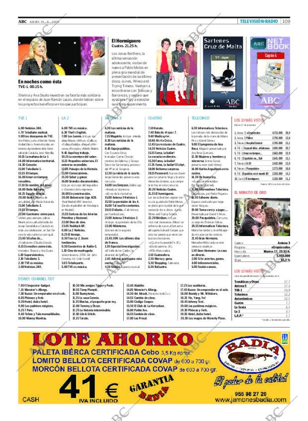 ABC SEVILLA 19-11-2009 página 109