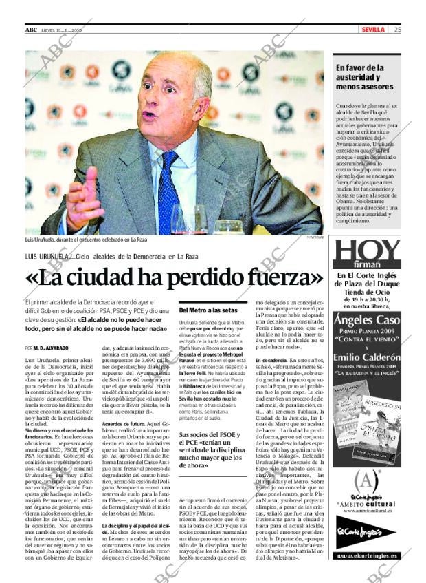 ABC SEVILLA 19-11-2009 página 25