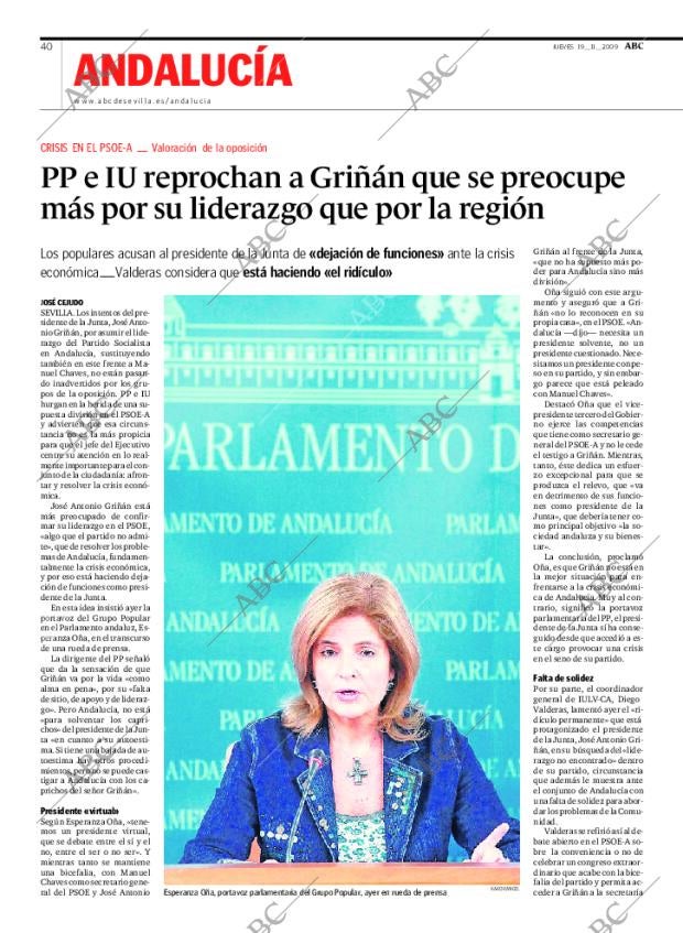 ABC SEVILLA 19-11-2009 página 40