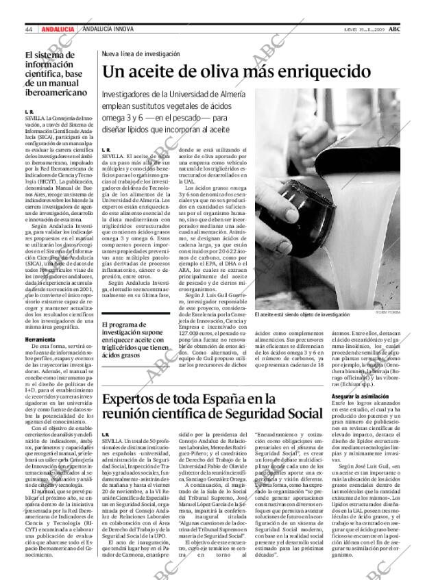 ABC SEVILLA 19-11-2009 página 44
