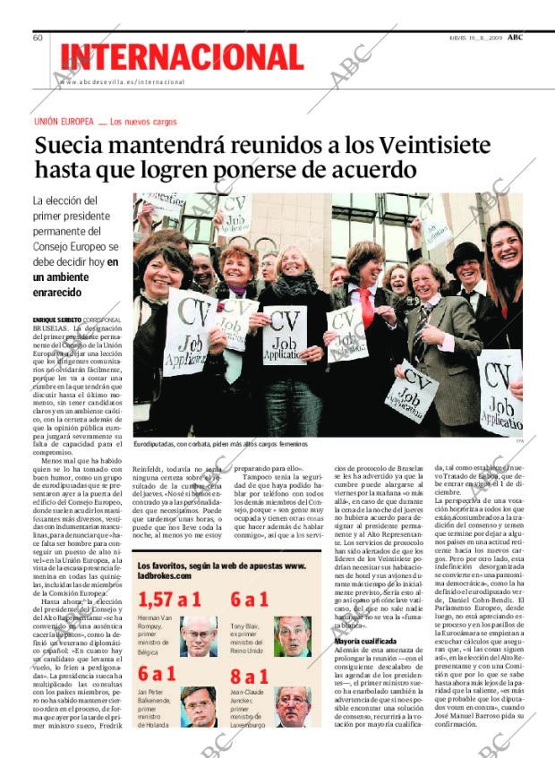 ABC SEVILLA 19-11-2009 página 60