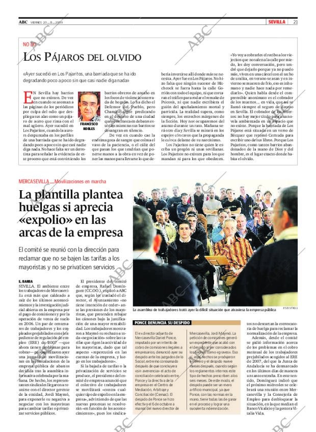 ABC SEVILLA 20-11-2009 página 21