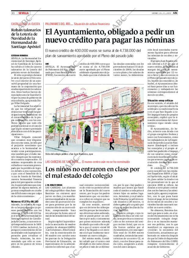 ABC SEVILLA 20-11-2009 página 30