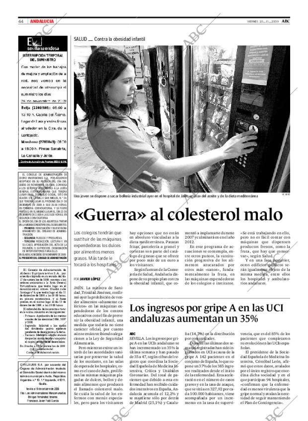 ABC SEVILLA 20-11-2009 página 44
