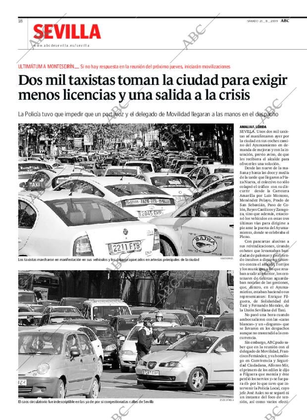 ABC SEVILLA 21-11-2009 página 18