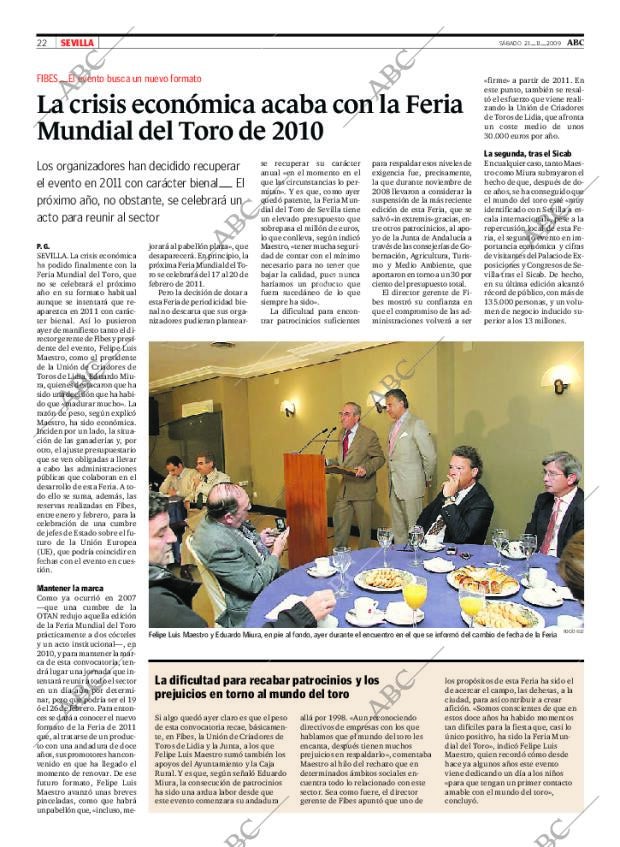ABC SEVILLA 21-11-2009 página 22