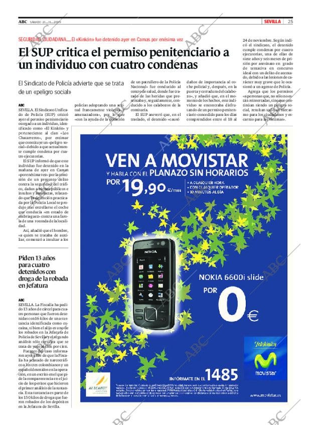 ABC SEVILLA 21-11-2009 página 25