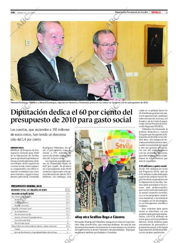 ABC SEVILLA 21-11-2009 página 31
