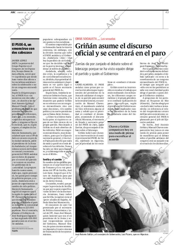 ABC SEVILLA 21-11-2009 página 43