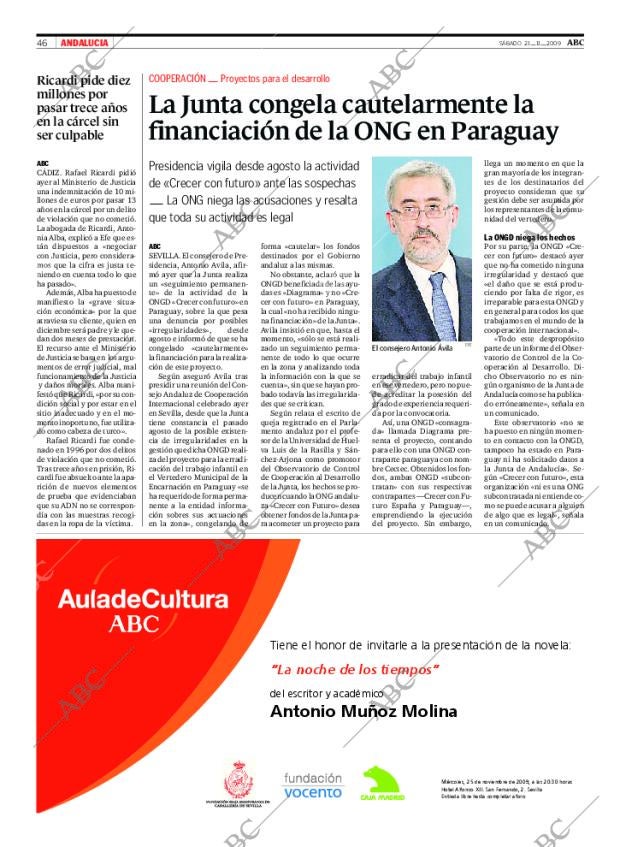 ABC SEVILLA 21-11-2009 página 46