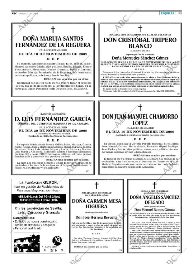 ABC SEVILLA 21-11-2009 página 85