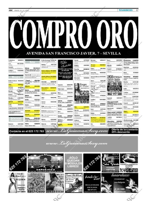 ABC SEVILLA 21-11-2009 página 87