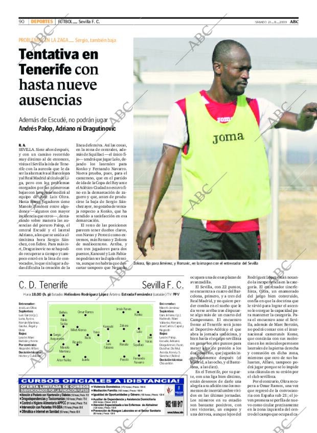 ABC SEVILLA 21-11-2009 página 90