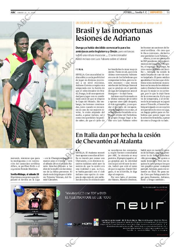 ABC SEVILLA 21-11-2009 página 91