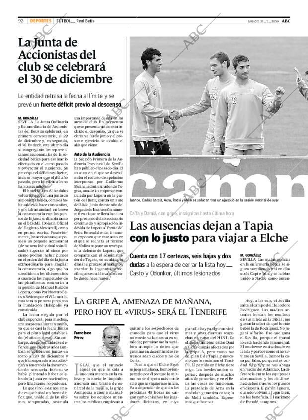 ABC SEVILLA 21-11-2009 página 92