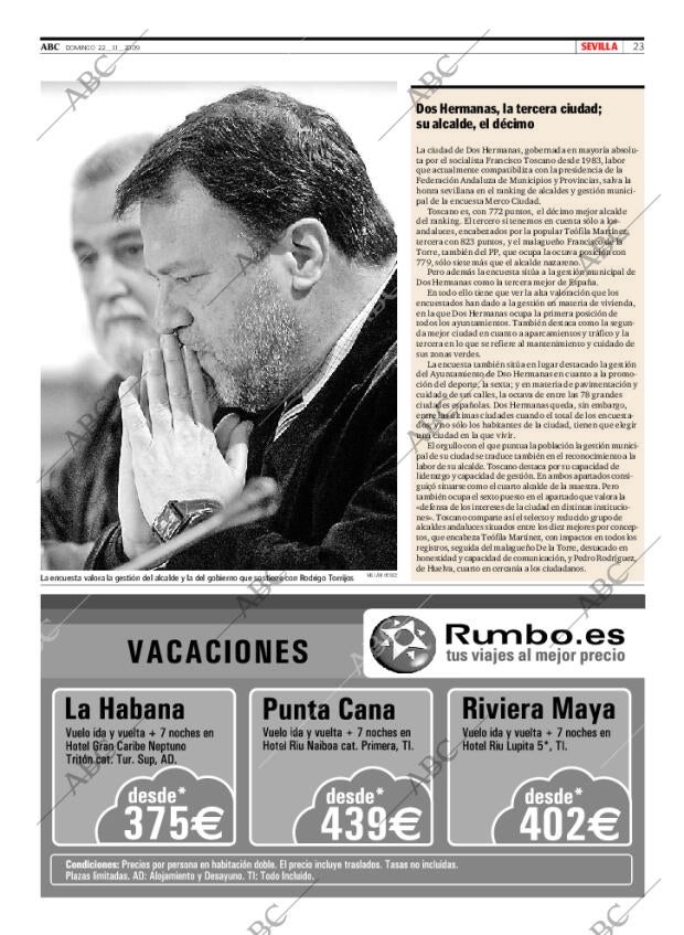 ABC SEVILLA 22-11-2009 página 25