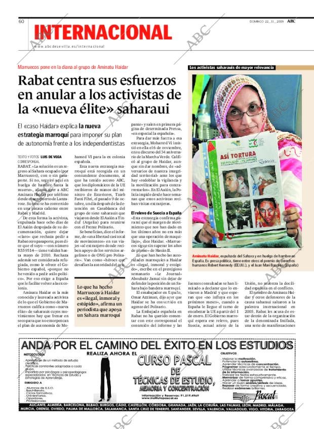 ABC SEVILLA 22-11-2009 página 62