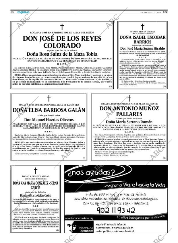 ABC SEVILLA 22-11-2009 página 82