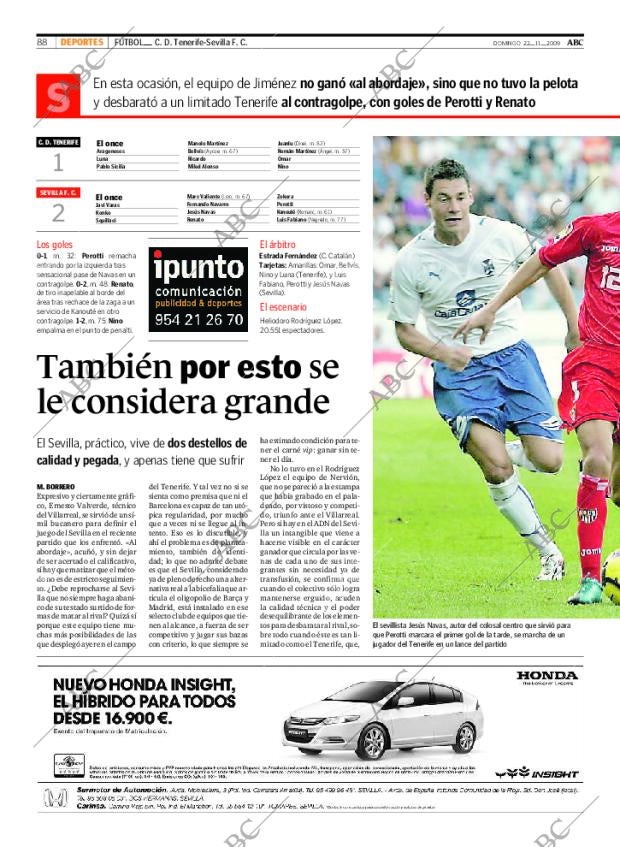 ABC SEVILLA 22-11-2009 página 90