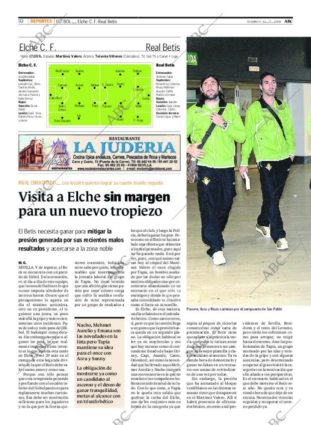 ABC SEVILLA 22-11-2009 página 94