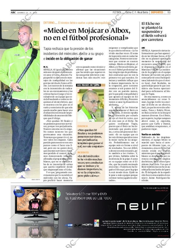 ABC SEVILLA 22-11-2009 página 95