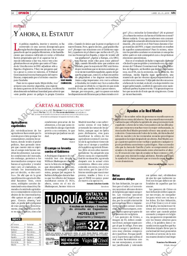ABC MADRID 23-11-2009 página 14