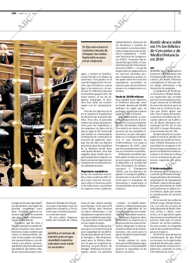 ABC MADRID 23-11-2009 página 39