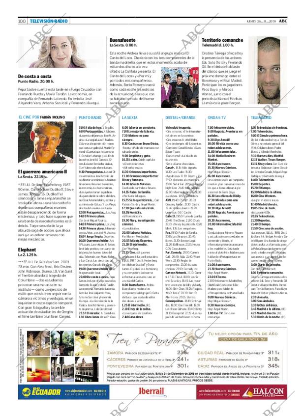 ABC MADRID 26-11-2009 página 100