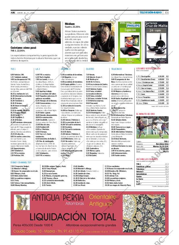 ABC MADRID 26-11-2009 página 101