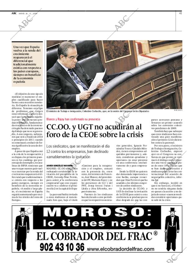 ABC MADRID 26-11-2009 página 41