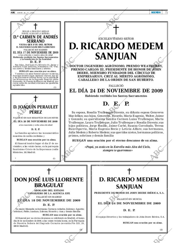 ABC MADRID 26-11-2009 página 71